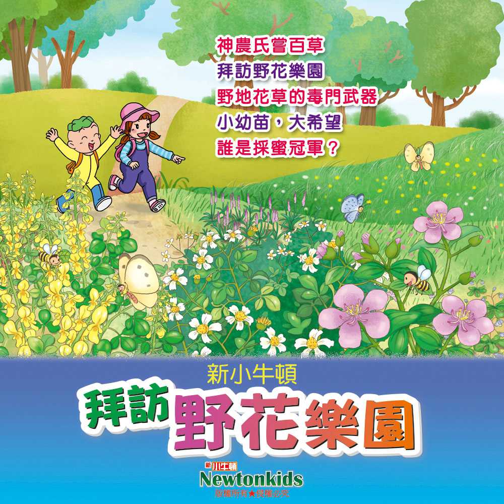 拜訪野花樂園(有聲書) 作者:Newtonkids 出版公司:好頭腦 語音教學 中文發音 繁體中文版(DVD版)